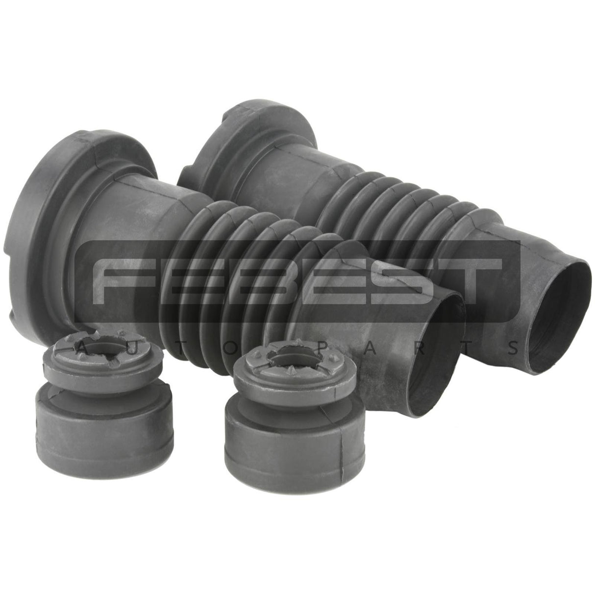 Boot with jounce bumper front shock absorber kit