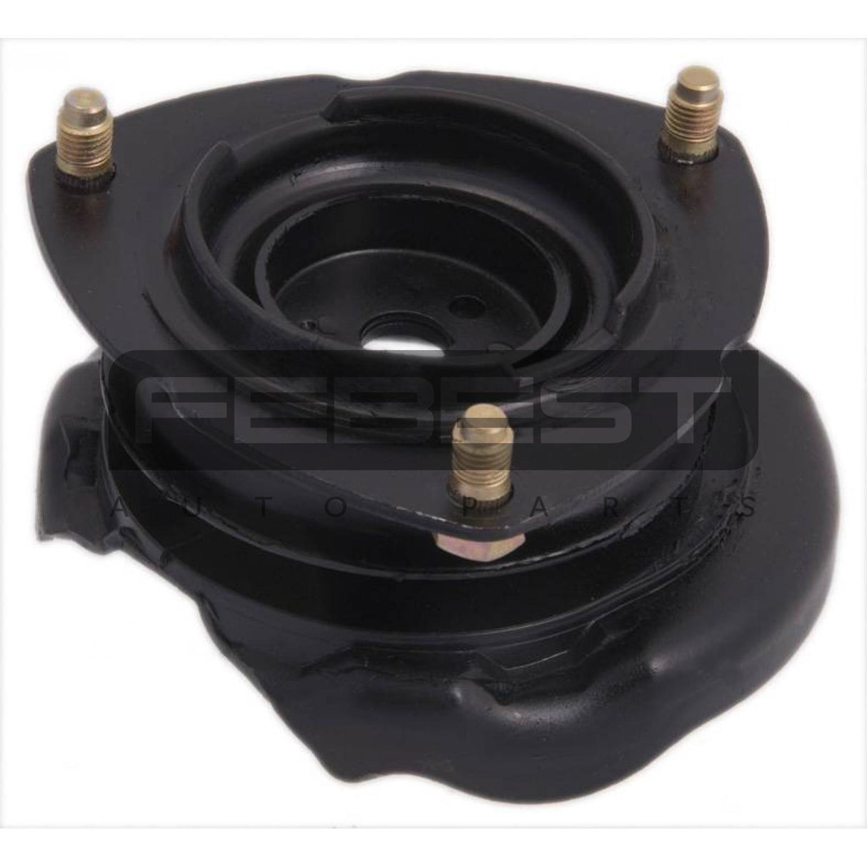 Rear shock absorber mounting