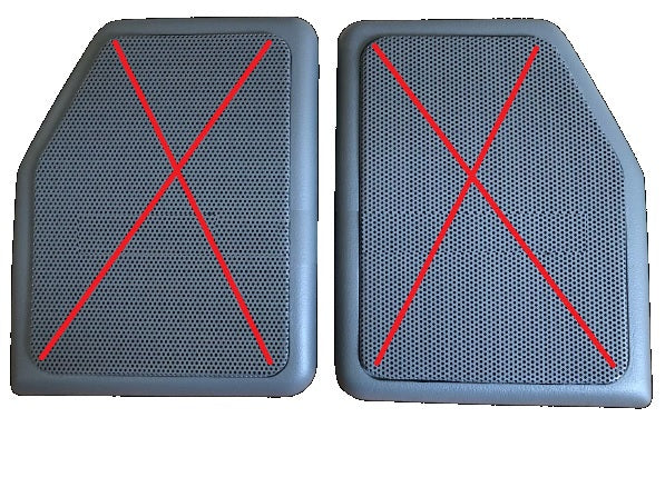 Speaker Frame - Grey - Front Door - Pair - AG PARTS