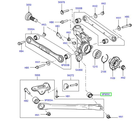 Rear Suspension Arm Bush