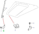 Bracket - hood stay -rh