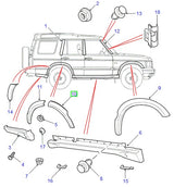 Wheelarch Flare Rear LH
