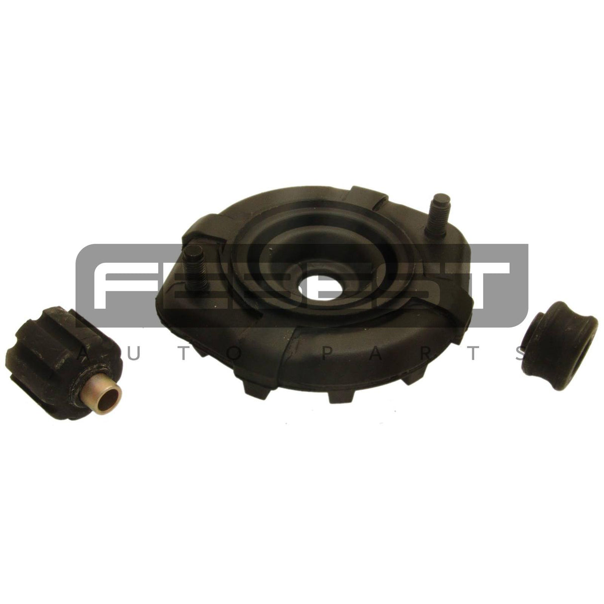 Rear shock absorber mounting