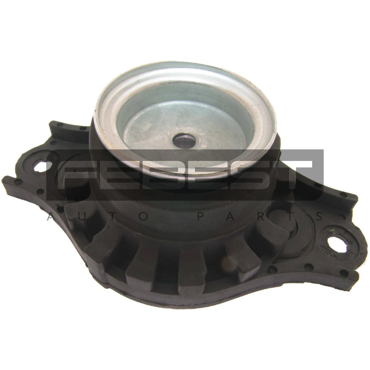 Rear shock absorber mounting