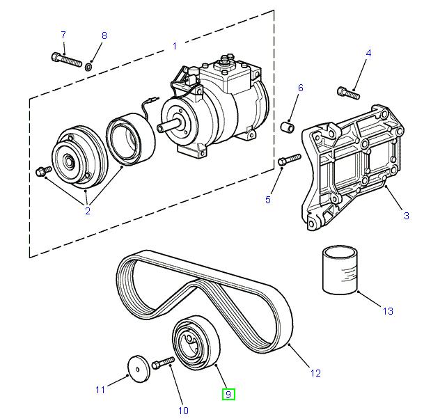 Pulley - aux. drive