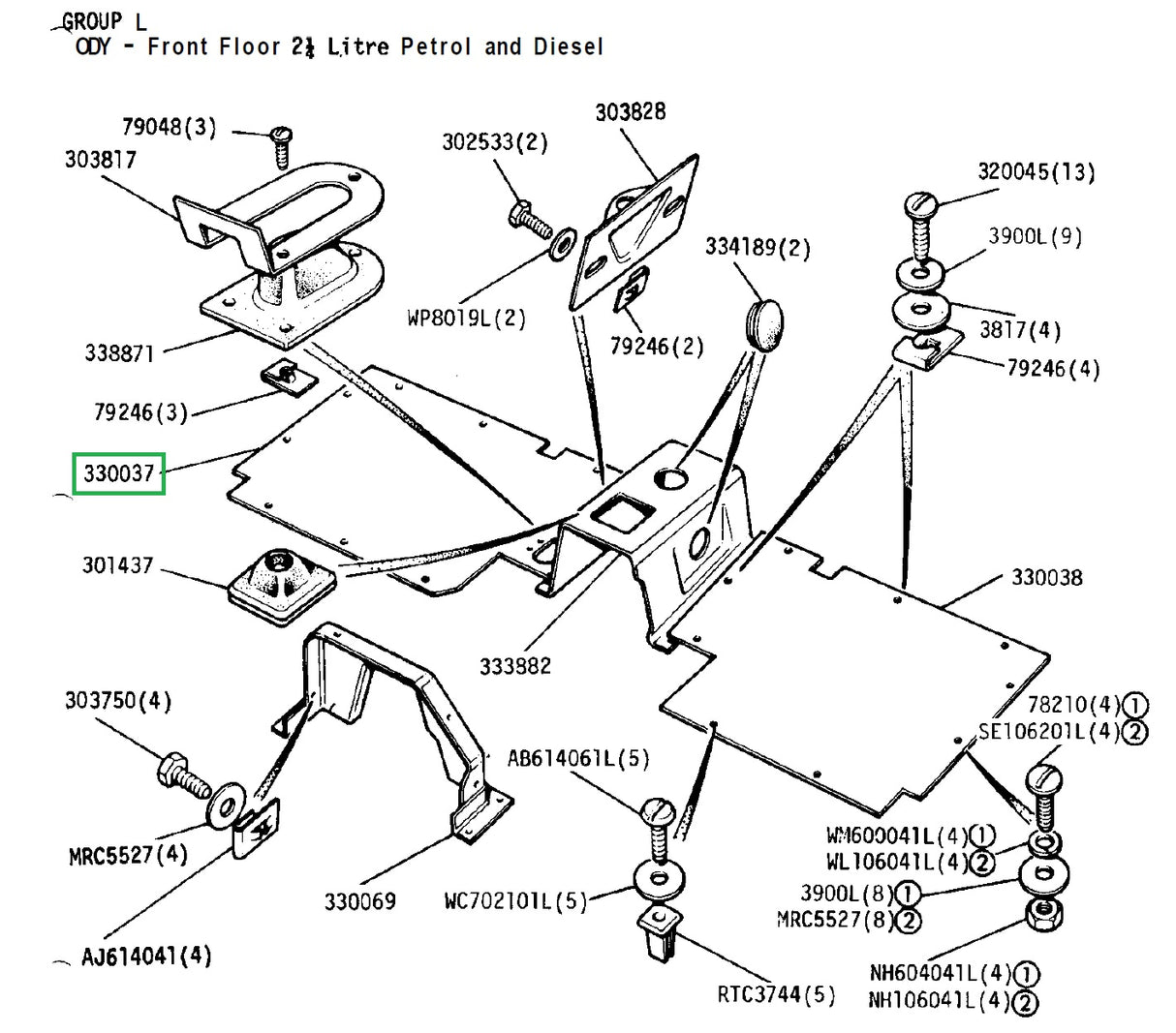 Front floorplate