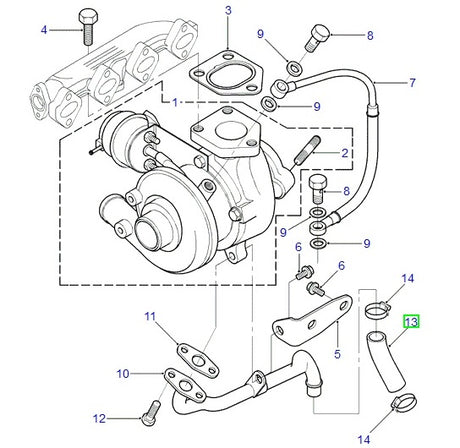 Oil Drain Hose - Turbo - ALLMAKES