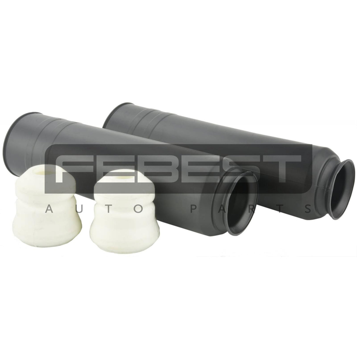 Boot with jounce bumper rear shock absorber kit