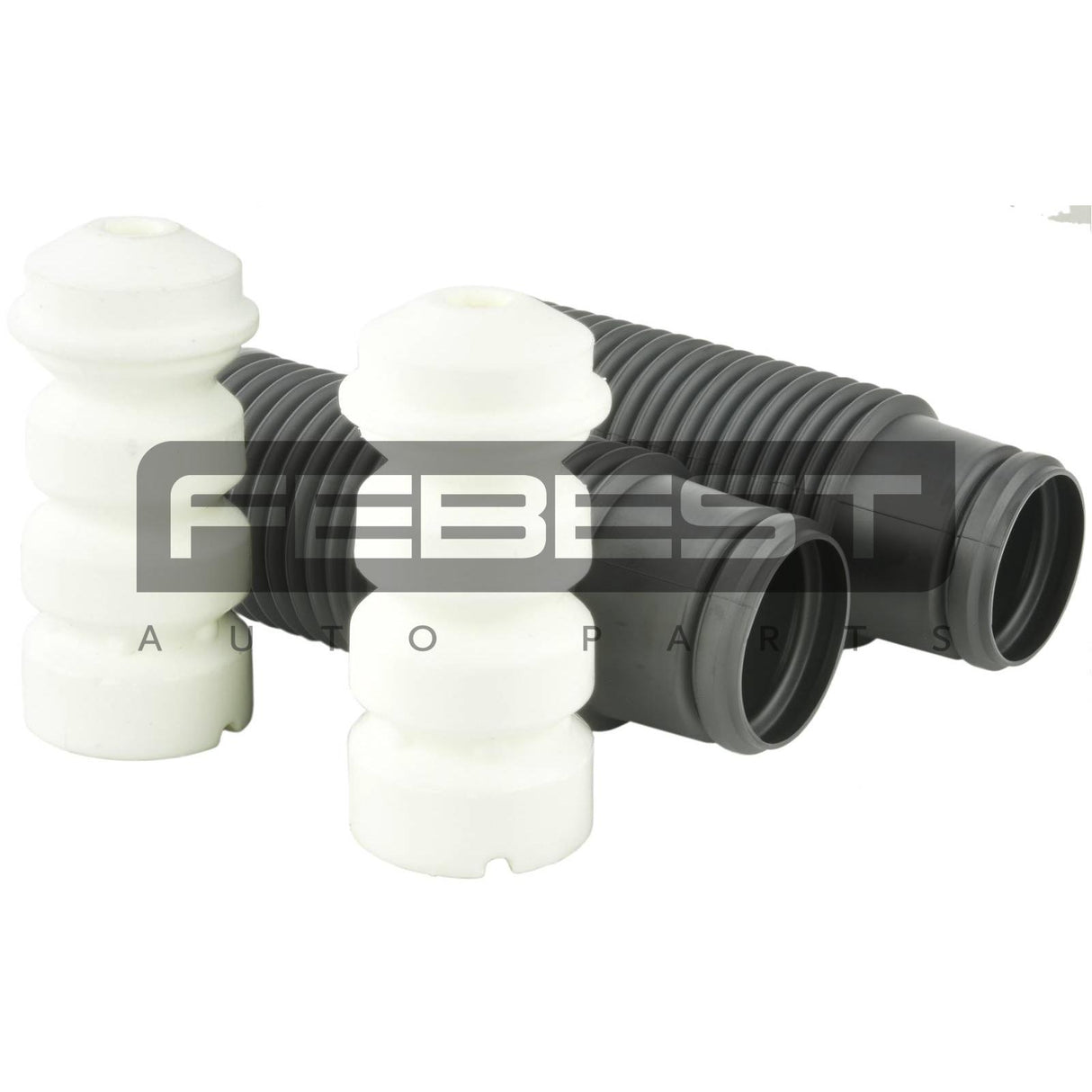 Boot with jounce bumper rear shock absorber kit