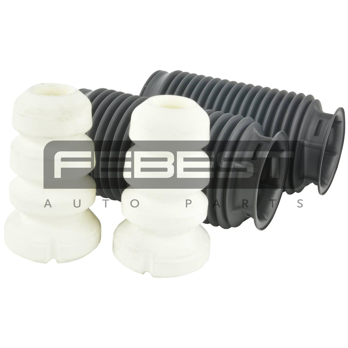 Boot with jounce bumper front shock absorber kit