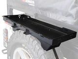 Spare wheel mounted shelf
