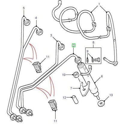 Pipe Fuel Injection No1 Cyl