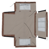 Hood With Side Windows and Blinds 88" / 90" - Light Sand