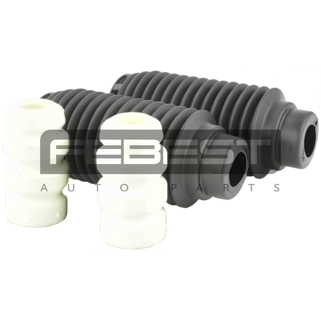 Boot with jounce bumper front shock absorber kit