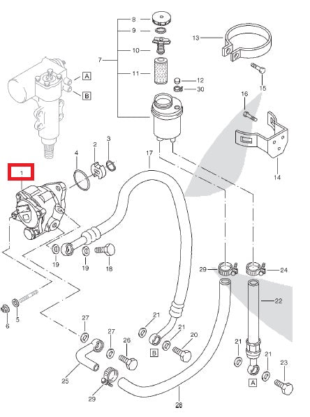 Power steering pump assembly