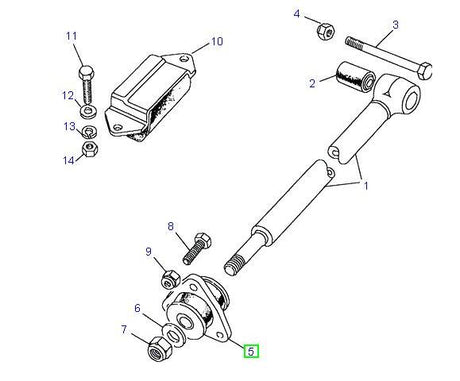 Bush link mounting