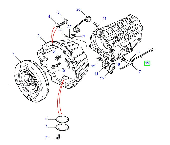 Rod assy - transmission gear shift