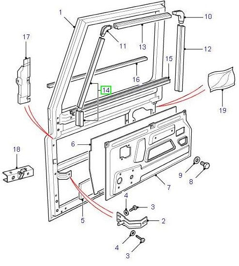 Filler Piece Rr Door Sloping L