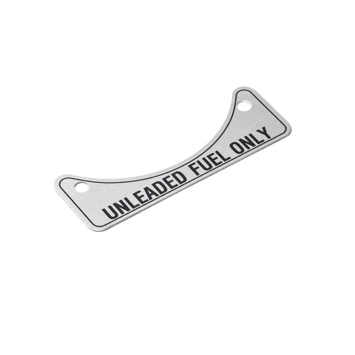 Label - unleaded fuel