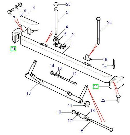 Bumper End Cap Front