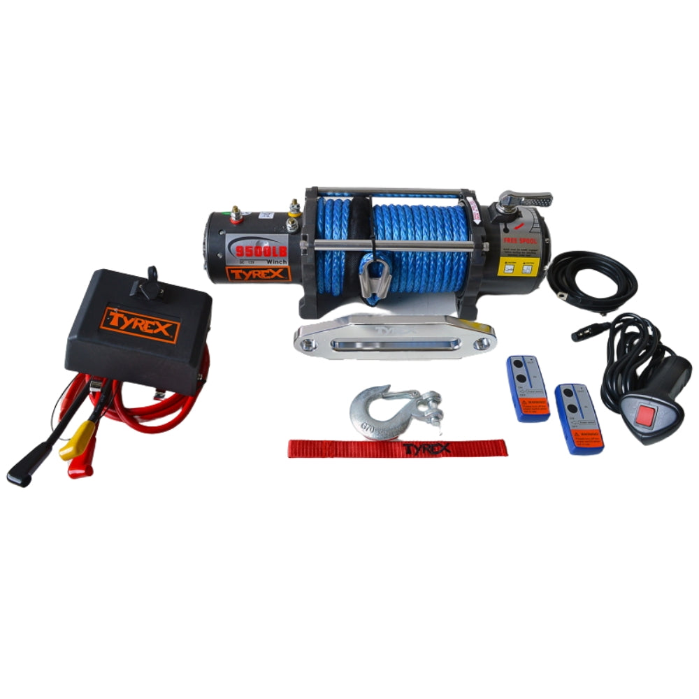 Tyrex winch 9500 12v synthetic rope