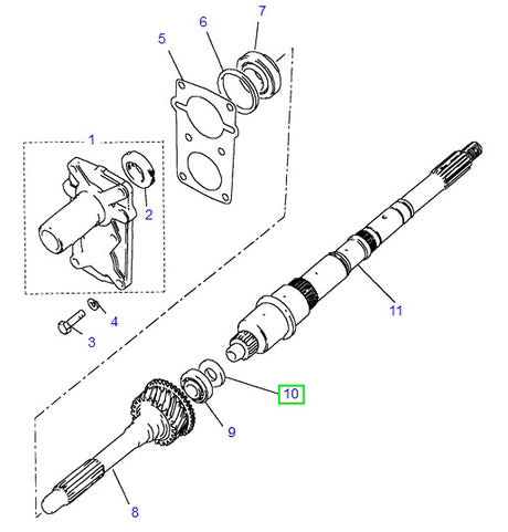 Spacer Mainshaft