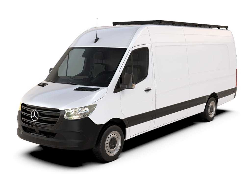 Mercedes-Benz Sprinter 170in/L3/LWB Wheelbase w/OEM Tracks (2006-Current) Slimline II Roof Rack Kit / Tall