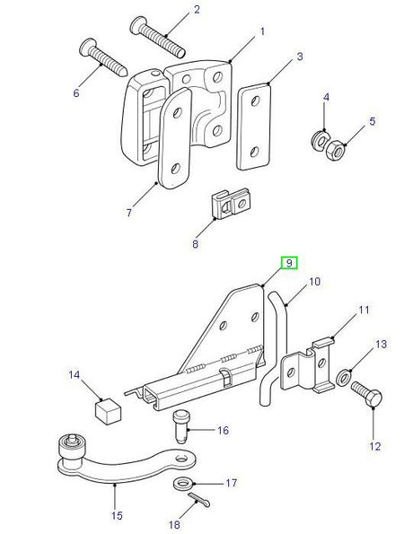 Bracket Check Arm Front LH