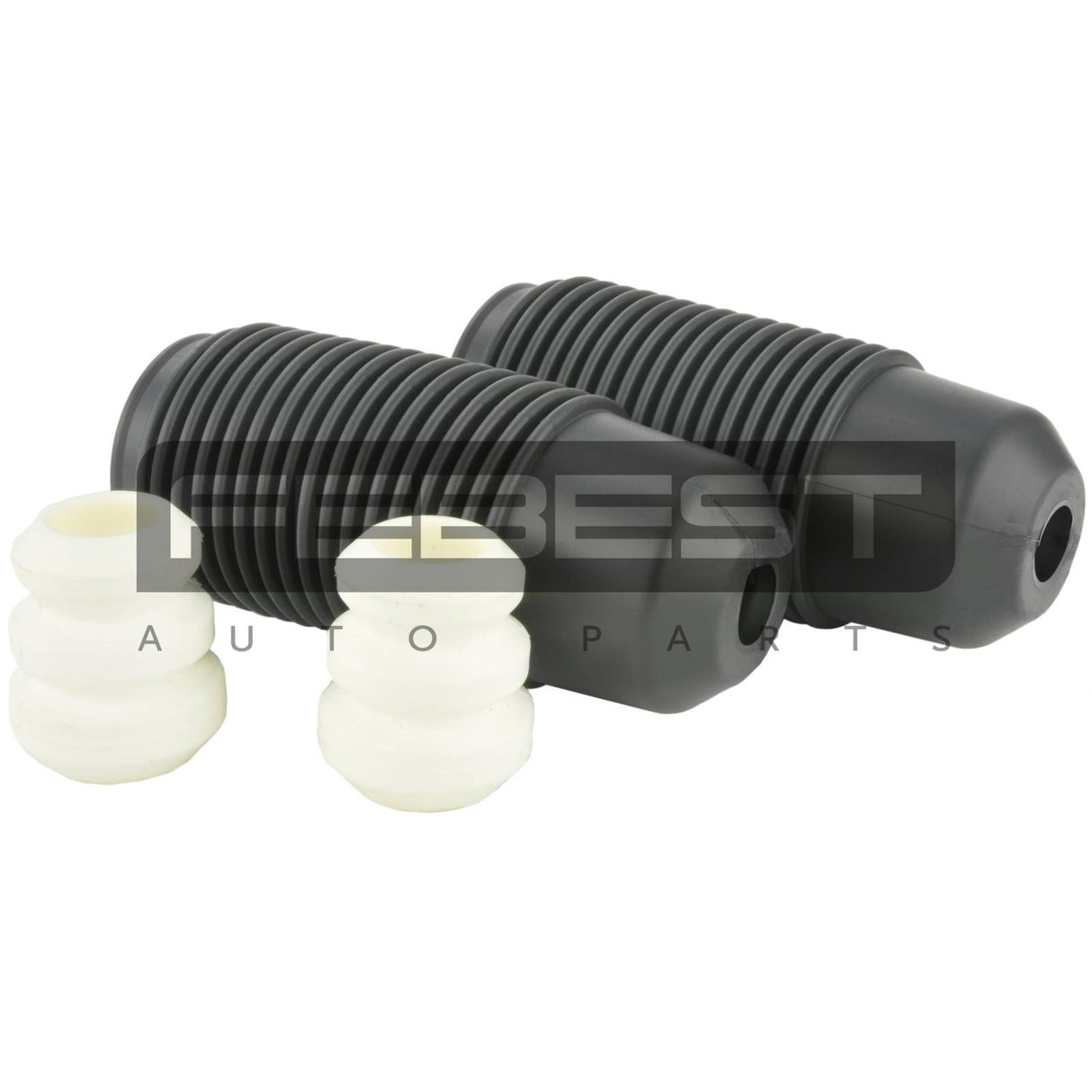 Boot with jounce bumper front shock absorber kit