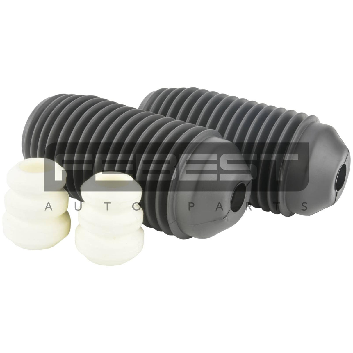 Boot with jounce bumper front shock absorber kit
