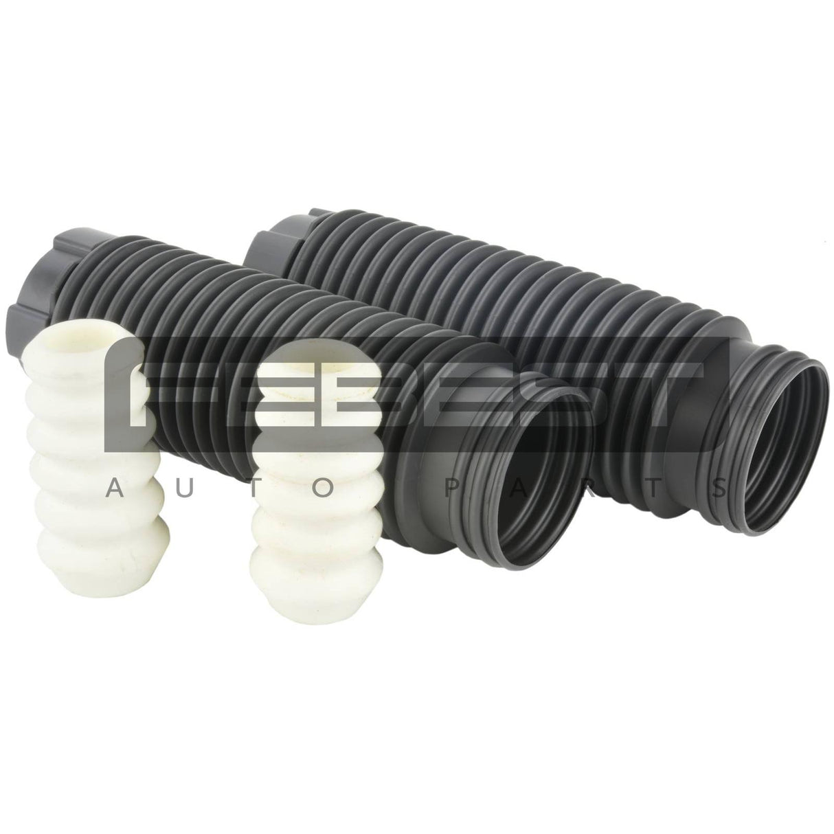 Boot with jounce bumper rear shock absorber kit