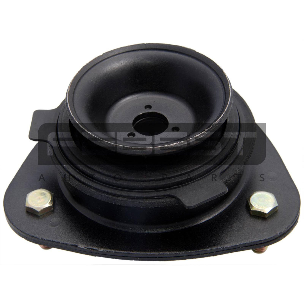 Rear shock absorber mounting