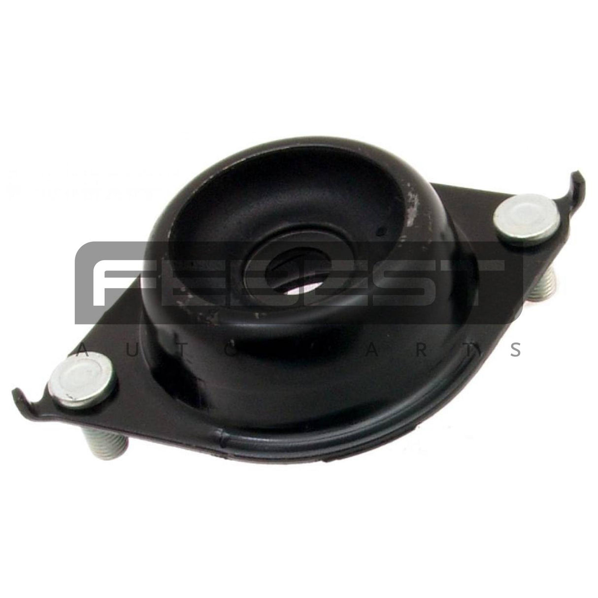 Rear shock absorber mounting