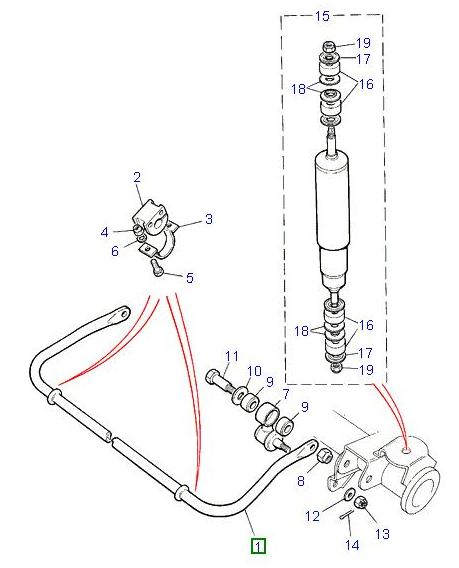 Nut - hex. - Front Suspension