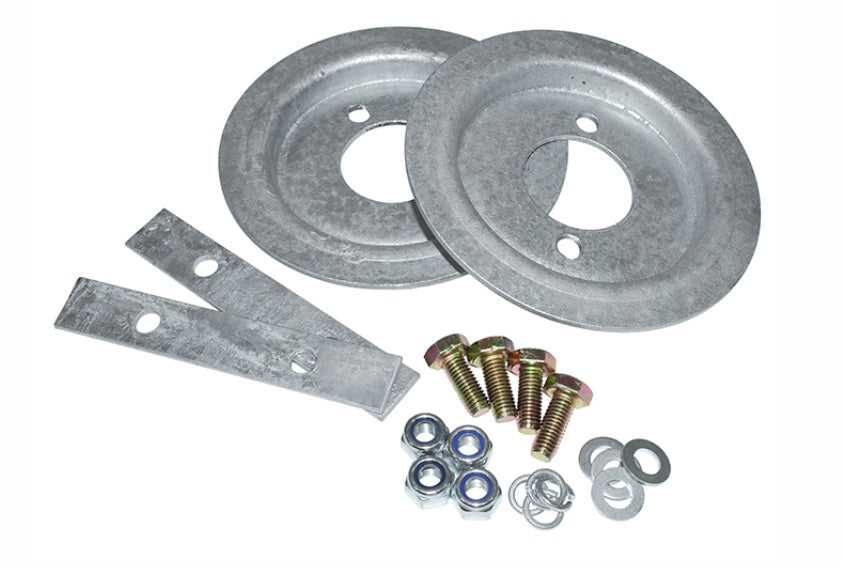 Spring Seat Rear Set Kit Black - Galvanized - ALLMAKES