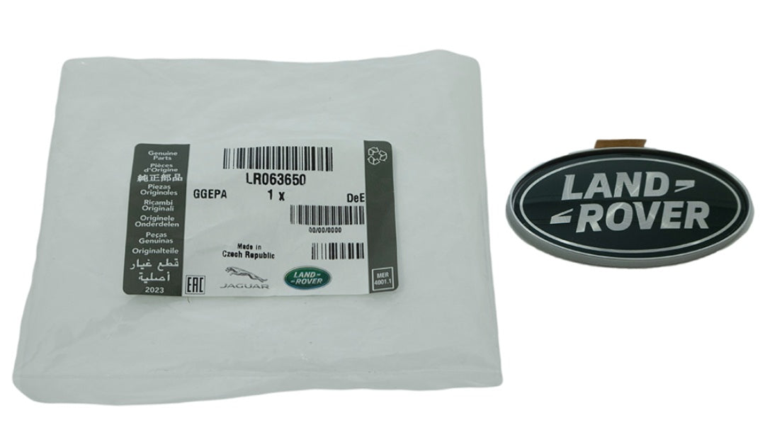 Name Plate  RH And LH - Black/Silver - GENUINE LAND ROVER