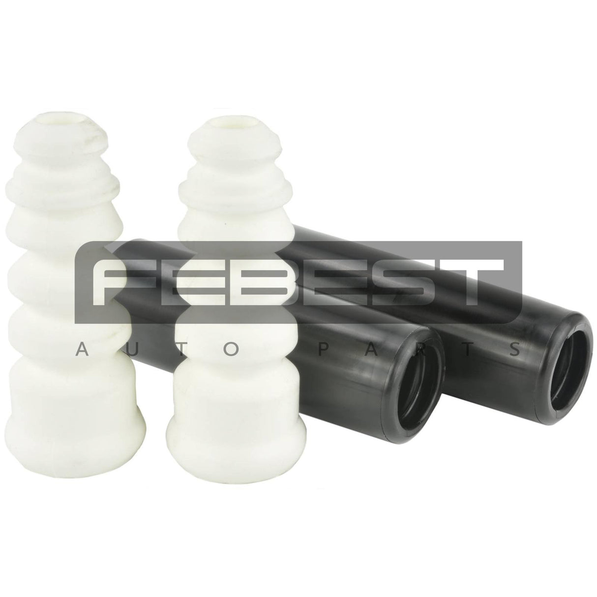 Boot with jounce bumper rear shock absorber kit