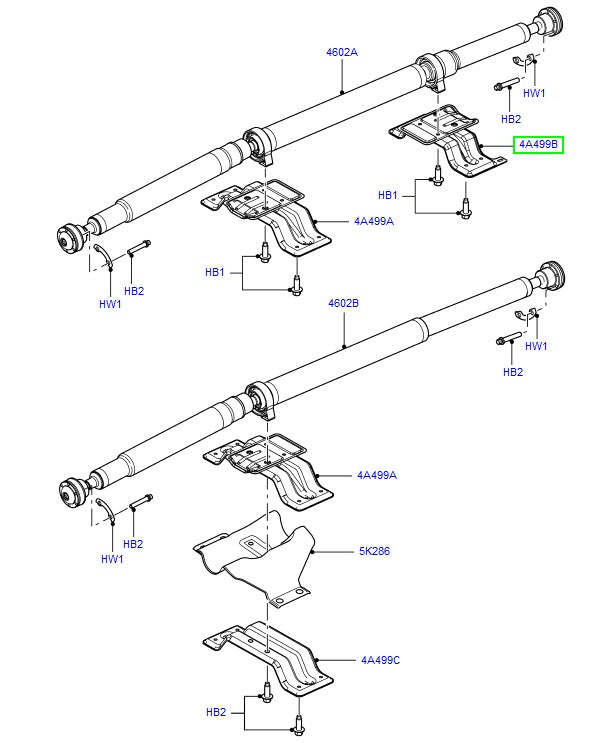Rear BRACKET - PROPSHAFT