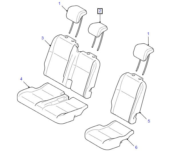 Headrest - Cover And Pad - ORIGINAL LAND ROVER