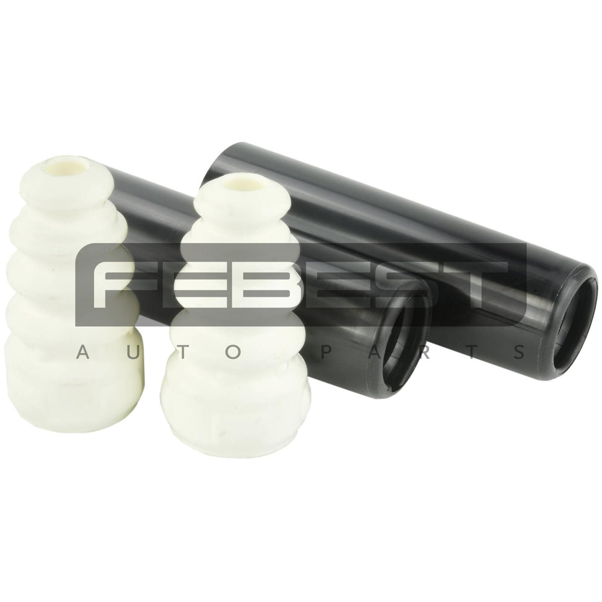 Boot with jounce bumper rear shock absorber kit
