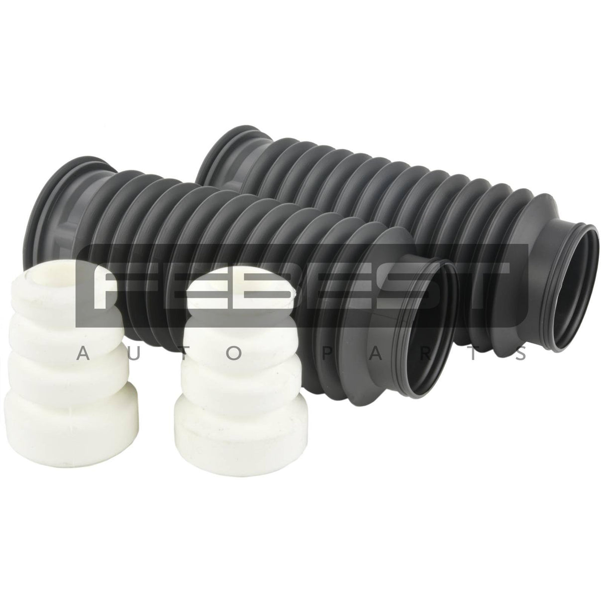 Boot with jounce bumper front shock absorber kit