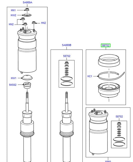 Shock Absorber Rear Top Boot