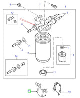 Front shield - fuel filter