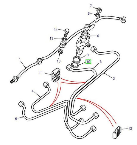 Sealing Washer Injector Pipe