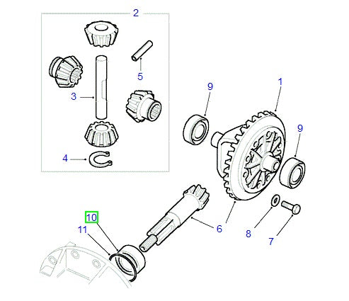 Tapered Bearing - Differential Pinion - ALLMAKES