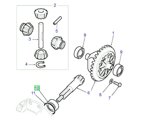 Tapered Bearing - Differential Pinion - ALLMAKES
