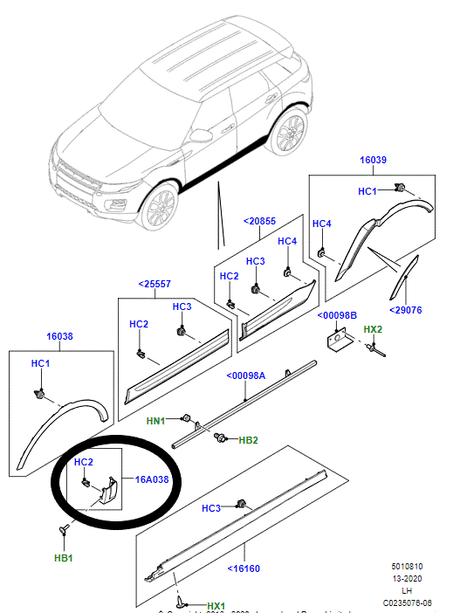 Moulding - fender