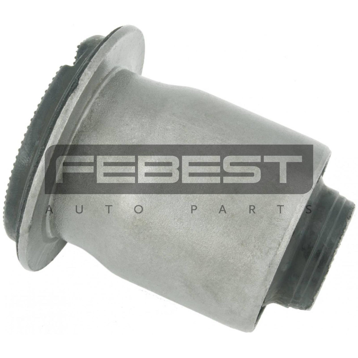 Rear arm bushing, under shock absorber