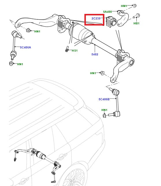 Anti-Roll Bar Bush L494/L405