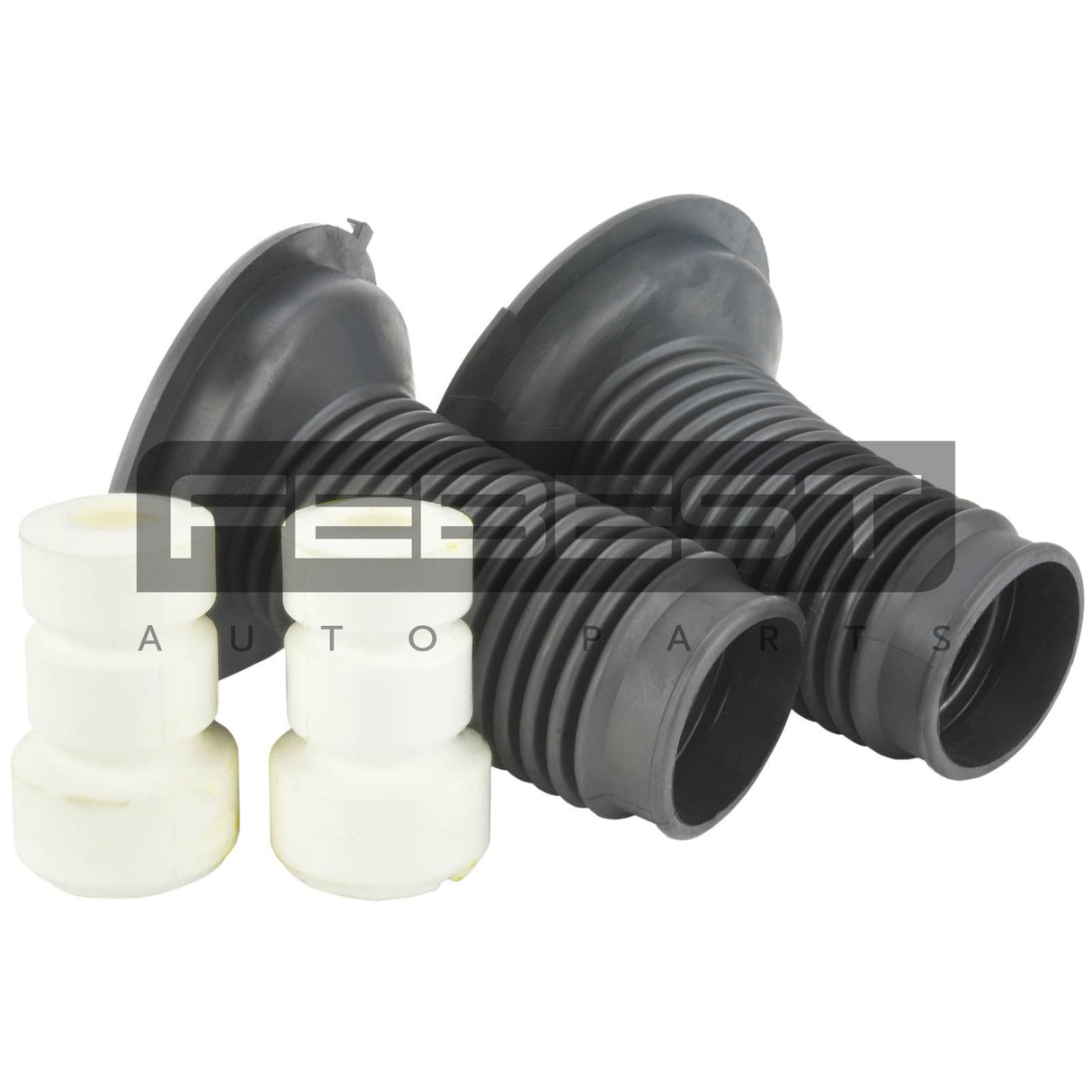 Boot with jounce bumper front shock absorber kit